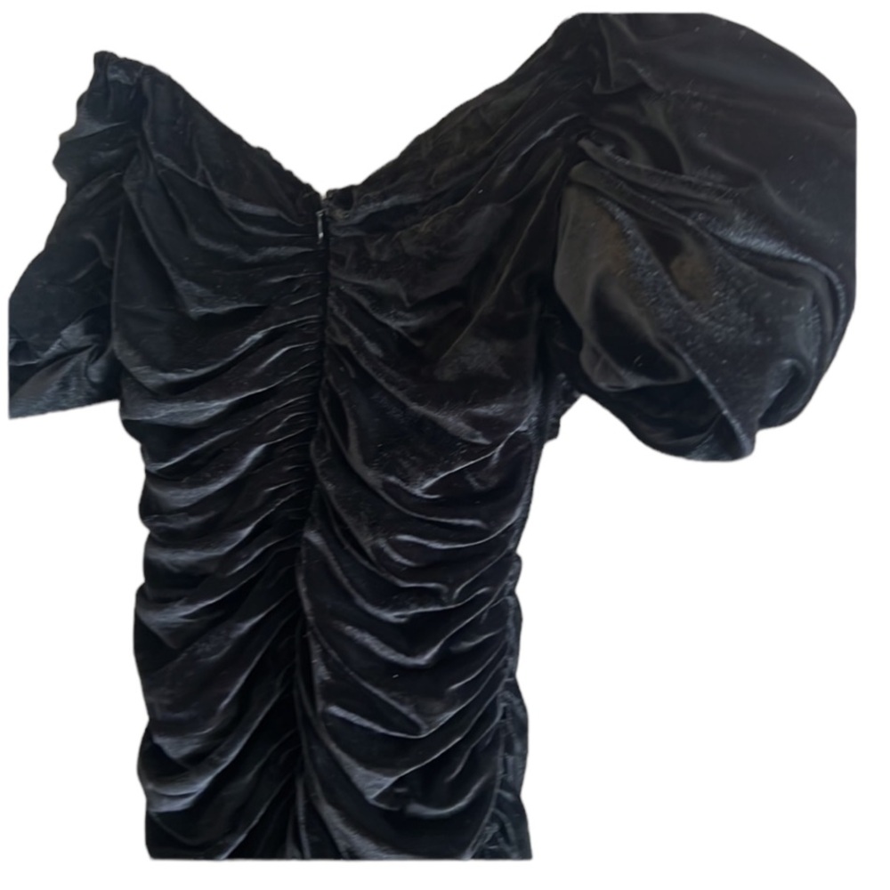 Hutch velvet ruched puff sleeve cocktail dress NWT - Picture 13 of 14